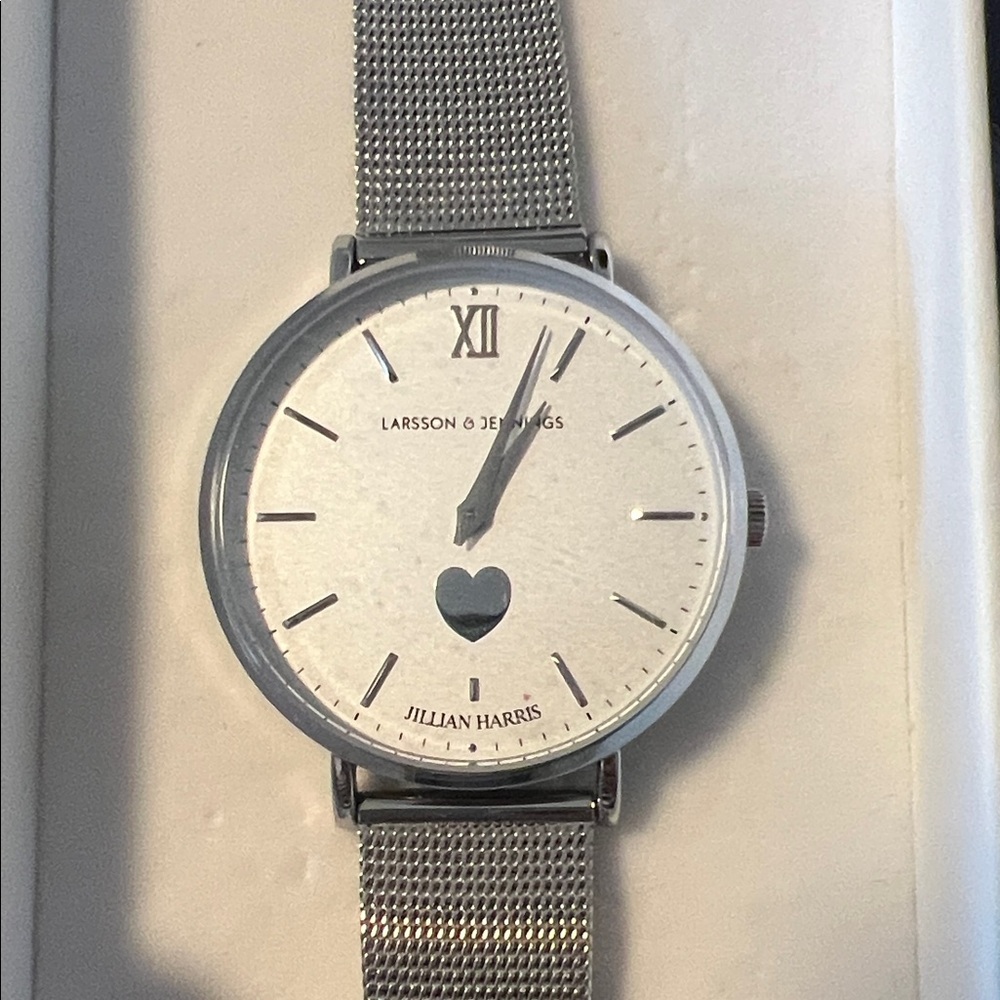Larsson & Jennings for Jillian Harris Women's Watch - Black Dial, Silver Case